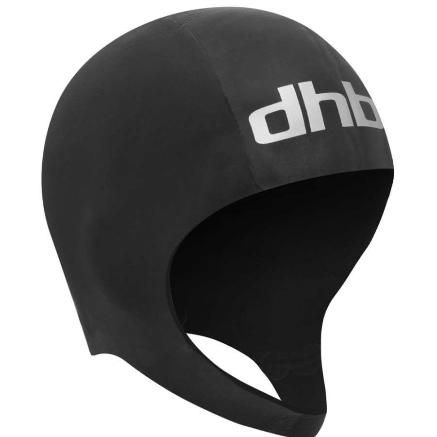 Women dhb Accessories | Hydron Neoprene Swim Cap 2.0 Black