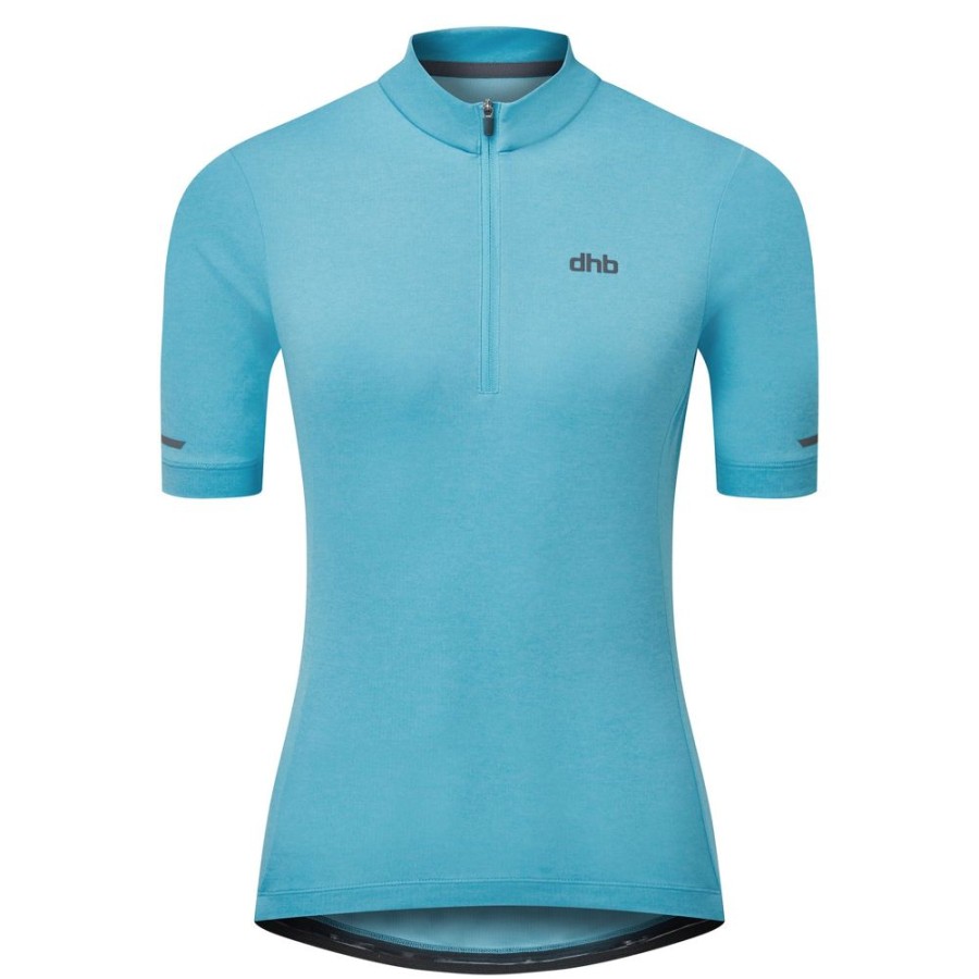 Women dhb Tops | Women'S 1/4 Zip Short Sleeve Jersey