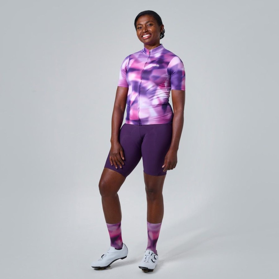 Women dhb Tops | Moda Women'S Short Sleeve Jersey ( ) Viola