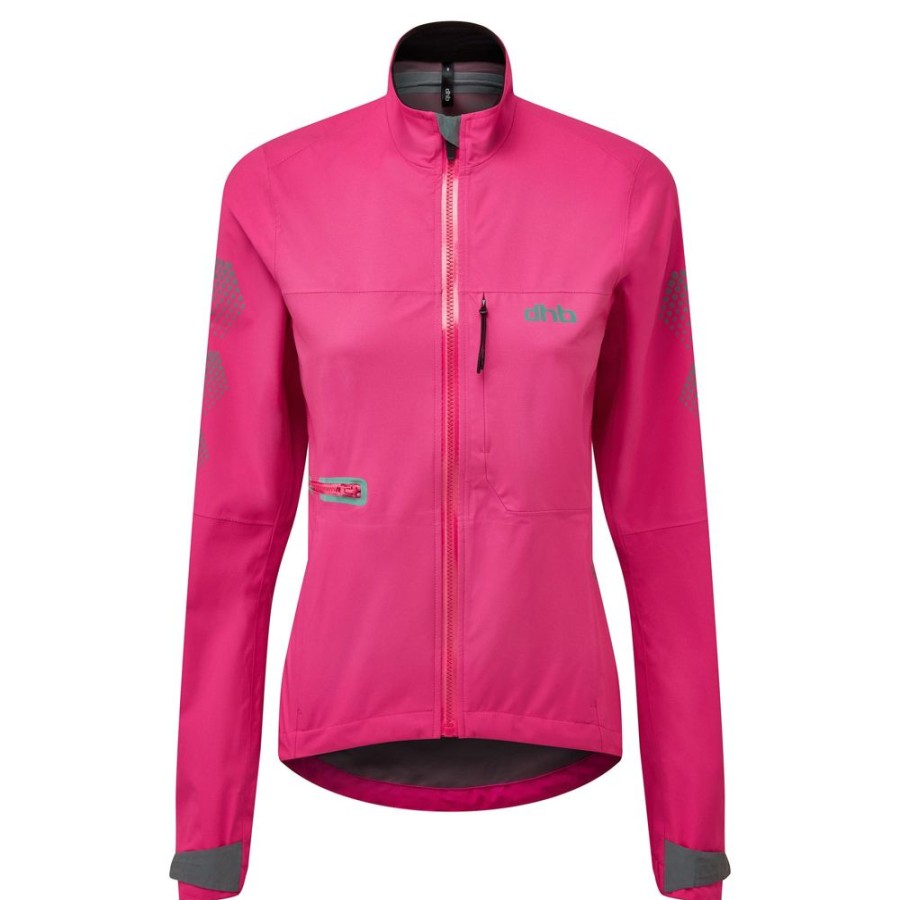 Women dhb Waterproof Jackets | Fl Women'S Reflective Waterproof Cycling Jacket