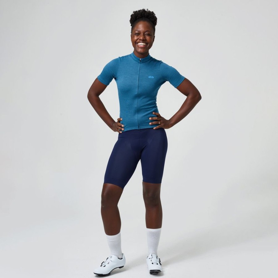 Women dhb Tops | Merino Women'S Short Sleeve Jersey 2.0