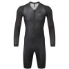 Men dhb Legwear | Aeron Lab Raceline Long Sleeve Speedsuit Black