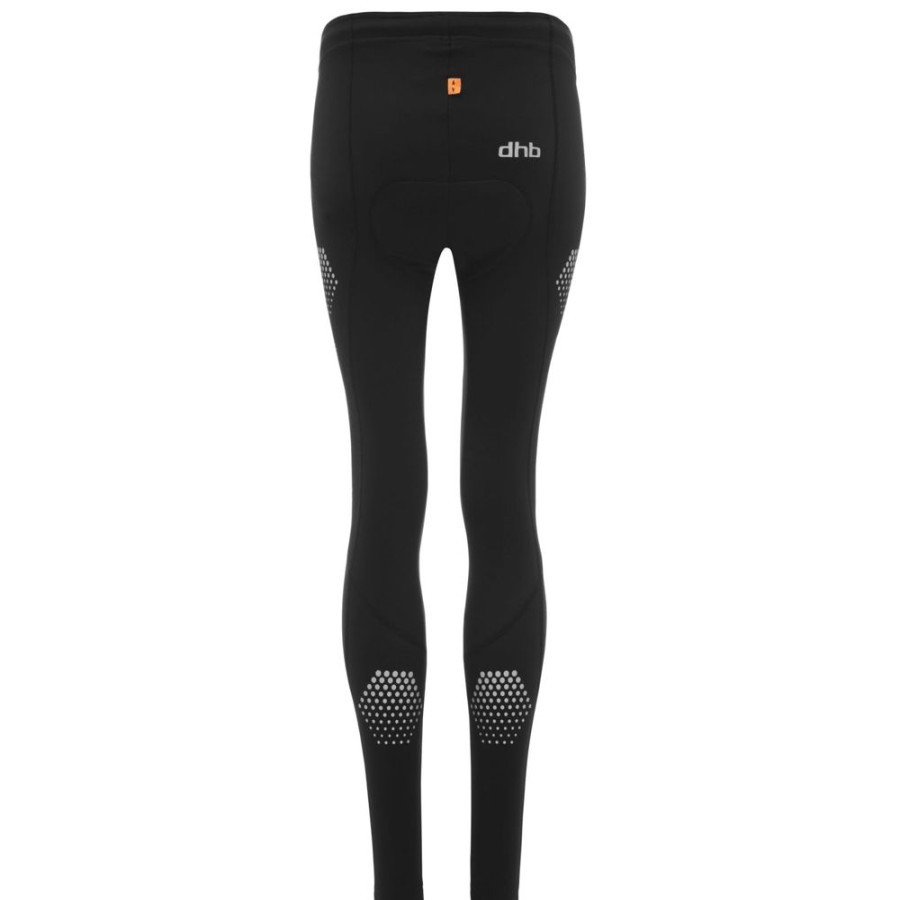 Women dhb Legwear | Flashlight Women'S Thermal Waist Tights Black