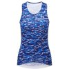 Women dhb Tops | Moda Women'S Sleeveless Jersey (Tigris) Tigris/Blue