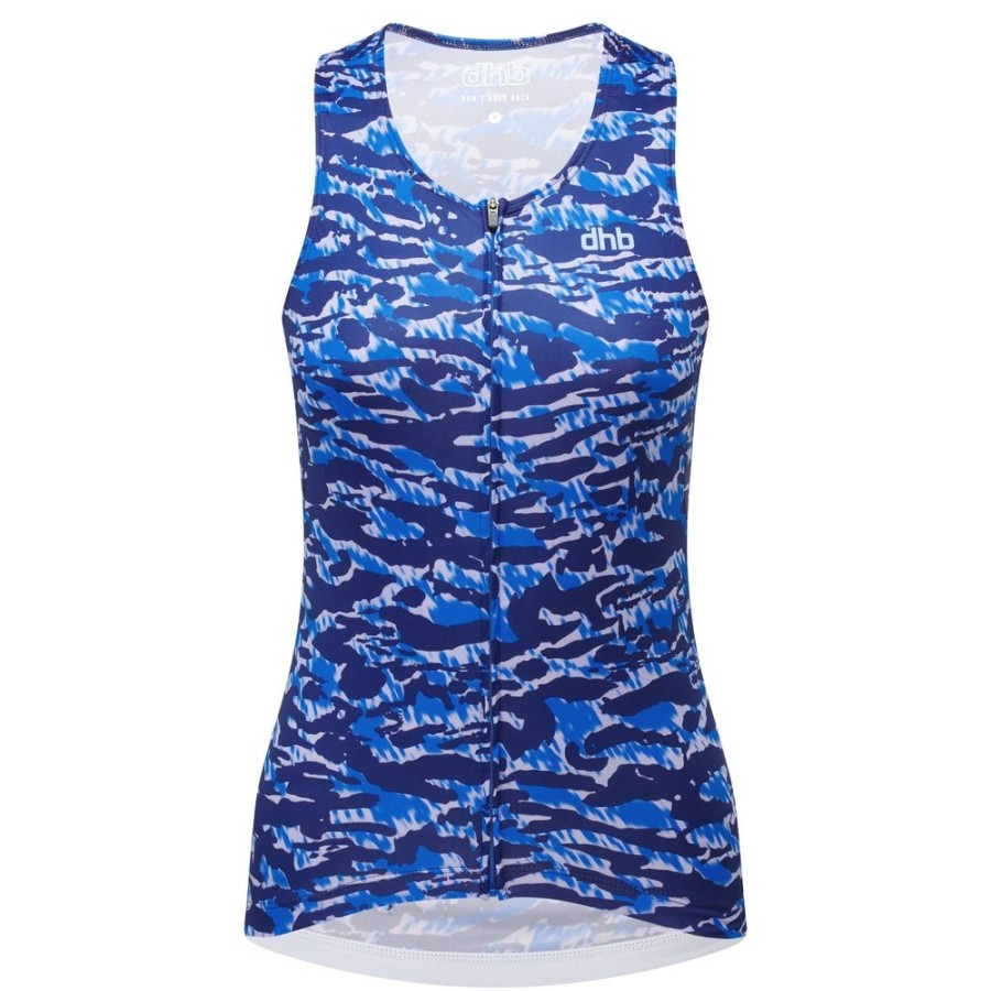 Women dhb Tops | Moda Women'S Sleeveless Jersey (Tigris) Tigris/Blue