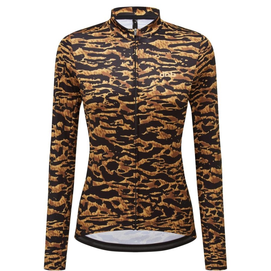 Women dhb Tops | Moda Women'S Long Sleeve Jersey (Tigris) Tigris/Black