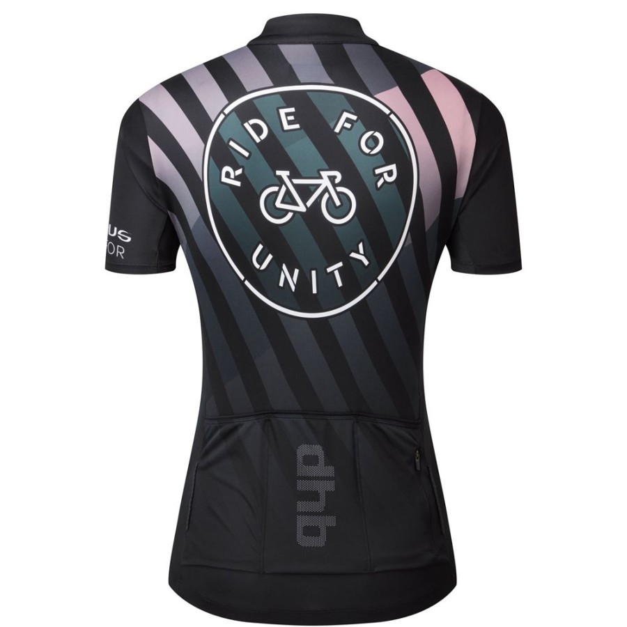 Women dhb Tops | Ride For Unity Women'S Short Sleeve Jersey Black