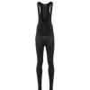 Men dhb Legwear | Aeron Deep Winter Bib Tights Black